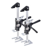 Darrahopens Commercial > Commercial Others > Pharmaceutical Supplies VEVOR Labor Saving Arm Jack, 2 PCS 200 kg Bearing Capacity, Lifting up to 235 mm, Metal Hand Lifting Jack Tool with Magnetic Level, 2 Adjustment Modes, for Door, Window, Furniture, Woodworking, Black