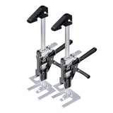 Darrahopens Commercial > Commercial Others > Pharmaceutical Supplies VEVOR Labor Saving Arm Jack, 2 PCS 200 kg Bearing Capacity, Lifting up to 235 mm, Metal Hand Lifting Jack Tool with Magnetic Level, 2 Adjustment Modes, for Door, Window, Furniture, Woodworking, Black