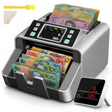 Mixed Denomination Money Counter with Counterfeit Detection, Touch Screen, and CIS/UV/MG/IR/MT, USD, AUD, EUR, CAD Cash Counter for Business, Merchant In Australia - Darrahopens