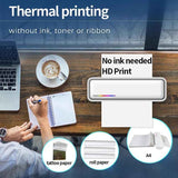Darrahopens Commercial > Commercial Others > Tattoo Suppliers X9 A4 Inkless Thermal Printer USB + Bluetooth Portable Printer Gray In Australia - Darrahopens