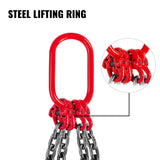 Darrahopens Commercial > Packaging > Packaging Tape VEVOR 4 Legs Lifting Hook Chain Sling 2Mx8MM, 4T Lifting Chain Sling Legs Steel Factories Steel Powder Coating Lifting Chain High Temperature Resistance