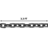 Darrahopens Commercial > Packaging > Packaging Tape VEVOR Chain Sling, 8 mm x 1m Lifting Chains with Hooks, G80 Engine Chain Hoist Lifts, 5 Ton Load Capacity Lifting Sling Chains for Engine Hoist, Engine Lift Chain with 4 Leg Grab Hooks Heavy Duty