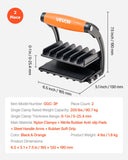 Darrahopens Commercial > Packaging > Packaging Tape VEVOR Plywood Carrier, 90.7 kg Single Clamp Capacity, 2 Pack Adjustable Drywall Carrying Tool for 0-25.4 mm Thickness Boards, Plywood Carrier with Non-Slip Grips for Plastic Boards, Plywood, Drywall