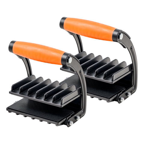 Darrahopens Commercial > Packaging > Packaging Tape VEVOR Plywood Carrier, 90.7 kg Single Clamp Capacity, 2 Pack Adjustable Drywall Carrying Tool for 0-25.4 mm Thickness Boards, Plywood Carrier with Non-Slip Grips for Plastic Boards, Plywood, Drywall
