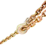 Darrahopens Commercial > Packaging > Packaging Tape VEVOR Transport Binder Chain, 2222 kg Working Load Limit, G80 Tow Chain Tie Down with Grab Hooks, DOT Certified, Galvanized Coating Manganese Steel for Dock Factory Construction Site