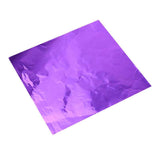Darrahopens Commercial > Packaging > Postage Satchels & Boxes 100PCS Tin Foil Aluminium Wrapping Square Chocolate Wrappers 15CM - Purple/Gloss