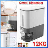 Darrahopens Commercial > Packaging > Postage Satchels & Boxes 12Kg Automatic Grain Dispenser Cereal Rice Storage Box Kitchen Food Container