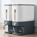 Darrahopens Commercial > Packaging > Postage Satchels & Boxes 12Kg Automatic Grain Dispenser Cereal Rice Storage Box Kitchen Food Container