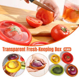 Darrahopens Commercial > Packaging > Postage Satchels & Boxes 4PCS Vegetable Fruit Shaped Storage Saver Food Containers for Fridge Kitchen