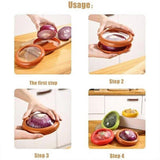Darrahopens Commercial > Packaging > Postage Satchels & Boxes 4PCS Vegetable Fruit Shaped Storage Saver Food Containers for Fridge Kitchen
