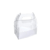 Darrahopens Commercial > Packaging > Postage Satchels & Boxes 50PCS Portable Pastry Boxes Portable Cake Box Paper Cookie Boxes Sandwich Box - L-Transparent+White inner tray