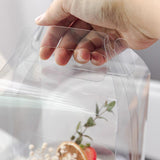 Darrahopens Commercial > Packaging > Postage Satchels & Boxes 50PCS Portable Pastry Boxes Portable Cake Box Paper Cookie Boxes Sandwich Box - L-Transparent+White inner tray