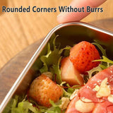 Darrahopens Commercial > Packaging > Postage Satchels & Boxes 6pcs Stainless Steel Food Container Set Sealed Lid Fruit Vegetable Storage Box