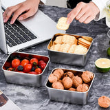 Darrahopens Commercial > Packaging > Postage Satchels & Boxes 6pcs Stainless Steel Food Storage Box Refrigerator Crisper Rectangle Container