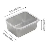 Darrahopens Commercial > Packaging > Postage Satchels & Boxes 6pcs Stainless Steel Food Storage Box Refrigerator Crisper Rectangle Container