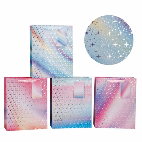 Darrahopens Commercial > Packaging > Postage Satchels & Boxes bulk 24 Xlarge Galaxy Gift Bag Foiled Assort 42cm