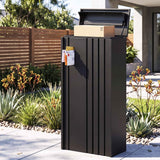 Darrahopens Commercial > Packaging > Postage Satchels & Boxes Gardeon Parcel Letterbox Drop Box Package Slot MailBox Black In Australia - Darrahopens