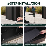 Darrahopens Commercial > Packaging > Postage Satchels & Boxes Gardeon Parcel Letterbox Drop Box Package Slot MailBox Black In Australia - Darrahopens