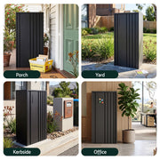 Darrahopens Commercial > Packaging > Postage Satchels & Boxes Gardeon Parcel Letterbox Drop Box Package Slot MailBox Black In Australia - Darrahopens