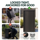 Darrahopens Commercial > Packaging > Postage Satchels & Boxes Gardeon Parcel Letterbox Drop Box Package Slot MailBox Black In Australia - Darrahopens