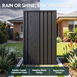 Darrahopens Commercial > Packaging > Postage Satchels & Boxes Gardeon Parcel Letterbox Drop Box Package Slot MailBox Black In Australia - Darrahopens