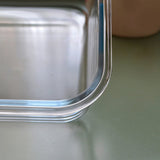 Darrahopens Commercial > Packaging > Postage Satchels & Boxes Glass Food Storage Container 1040ml Lunch Bento Box with Lid for Kitchen Prep