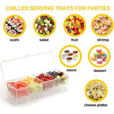 Darrahopens Commercial > Packaging > Postage Satchels & Boxes Outdoor Picnic Ice Box Split Salad Plate Fresh-keeping Food Storage Container