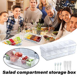 Darrahopens Commercial > Packaging > Postage Satchels & Boxes Outdoor Picnic Ice Box Split Salad Plate Fresh-keeping Food Storage Container