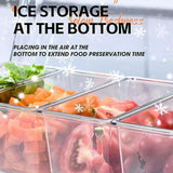Darrahopens Commercial > Packaging > Postage Satchels & Boxes Outdoor Picnic Ice Box Split Salad Plate Fresh-keeping Food Storage Container