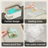 Darrahopens Commercial > Packaging > Postage Satchels & Boxes Rice Cereal Dispenser 10KG Grain Container Auto Food Storage Box Measuring Cup