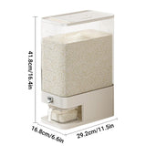 Darrahopens Commercial > Packaging > Postage Satchels & Boxes Rice Cereal Dispenser 10KG Grain Container Auto Food Storage Box Measuring Cup