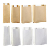Darrahopens Commercial > Packaging > Postage Satchels & Boxes Takeaway Storage Baking Bread Bag Toast Food Packaging Bag Kraft Paper Bag Cowhide - 33X16X11CM