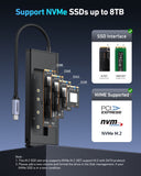 Darrahopens Electronics > Back Up & Storage > Hard Drives BENFEI 000389GY M.2 NVMe Enclosure with USB-C Hub