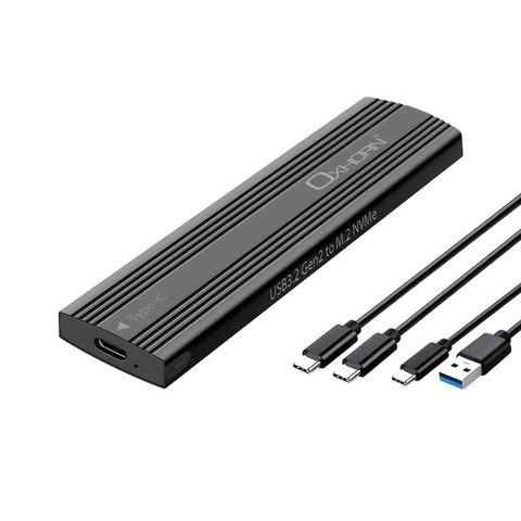 Darrahopens Electronics > Back Up & Storage > Hard Drives OXHORN UM-311B USB C 3.2 Gen 2 M.2 NVMe Enclosure Black
