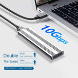 Darrahopens Electronics > Back Up & Storage > Hard Drives OXHORN UM-311S USB C 3.2 Gen 2 M.2 NVMe Enclosure Silver