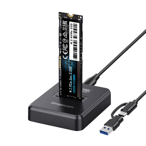 Darrahopens Electronics > Back Up & Storage > Hard Drives Simplecom SD511 M.2 SSD Docking Station NVMe and SATA Dual Protocol USB 3.2 Gen 2 10Gbps