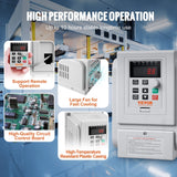 Darrahopens Electronics > Back Up & Storage > Hard Drives VEVOR VFD 5HP, 4KW, 18A, 1 Phase 220V-240V Input to 3 Phase 220V-240V Output Variable Frequency Drive, 0-400Hz VFD for AC Motor Speed Control