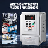 Darrahopens Electronics > Back Up & Storage > Hard Drives VEVOR VFD 5HP, 4KW, 18A, 1 Phase 220V-240V Input to 3 Phase 220V-240V Output Variable Frequency Drive, 0-400Hz VFD for AC Motor Speed Control