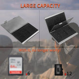 Darrahopens Electronics > Back Up & Storage > Memory Card Adapters Black High-Quality Aluminum SD & TF Card Case – Premium Storage Solution for Memory Cards(Memory card not included)