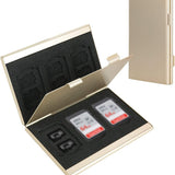 Darrahopens Electronics > Back Up & Storage > Memory Card Adapters Gold High-Quality Aluminum SD & TF Card Case – Premium Storage Solution for Memory Cards(Memory card not included)