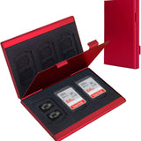 Darrahopens Electronics > Back Up & Storage > Memory Card Adapters Red High-Quality Aluminum SD & TF Card Case – Premium Storage Solution for Memory Cards(Memory card not included)
