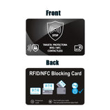 Darrahopens Electronics > Back Up & Storage > Memory Cards Black White Style RFID & NFC Blocking Card Set (5 Pack) - Contactless NFC ID / Credit Card Protection, Anti-Skimming Shield for Wallet