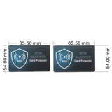 Darrahopens Electronics > Back Up & Storage > Memory Cards Black White Style RFID & NFC Blocking Card Set (5 Pack) - Contactless NFC ID / Credit Card Protection, Anti-Skimming Shield for Wallet