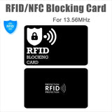 Darrahopens Electronics > Back Up & Storage > Memory Cards Black White Style RFID & NFC Blocking Card Set (5 Pack) - Contactless NFC ID / Credit Card Protection, Anti-Skimming Shield for Wallet