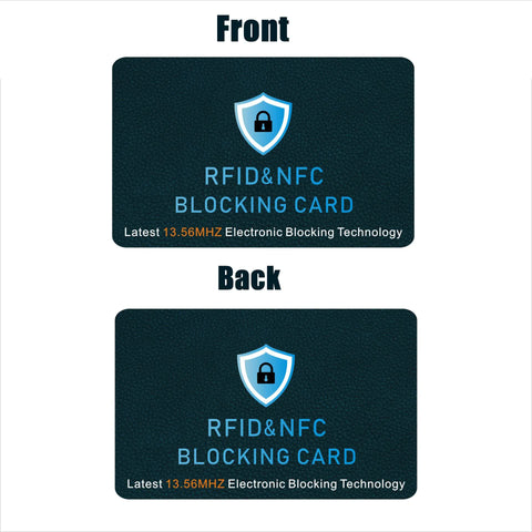 Darrahopens Electronics > Back Up & Storage > Memory Cards Dark Blue Style RFID & NFC Blocking Card Set (5 Pack) - Contactless NFC ID / Credit Card Protection, Anti-Skimming Shield for Wallet