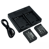 Darrahopens Electronics > Battery Chargers & Power > Batteries Hridz LP-E17 Batteries & Dual Charger For Canon EOS M6 200D 200D 77D 750D 760D 8000D