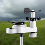 Darrahopens Electronics > Battery Chargers & Power > Batteries VEVOR 5-in-1 Wireless Weather Station, 190.5 mm VA Display, Solar Powered Outdoor Sensor, Rain Gauge, Indoor Outdoor for Weather Forecast, Temperature, Humidity, Wind Speed and Direction (No WiFi)