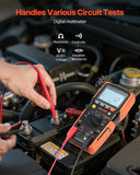 Darrahopens Electronics > Battery Chargers & Power > Batteries VEVOR Digital Multimeter, 4000-Count TRMS Voltmeter Ohmmeter, 1000V AC/DC Voltage Tester with Switchable Auto/Manual Range for Voltage, Resistance, and Continuity Measurment