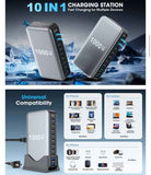 Darrahopens Electronics > Battery Chargers & Power > Power Banks & Chargers 1000W GaN Fast Charging Station 10Ports USB&Type-C for iPhone, Laptops, MacBook
