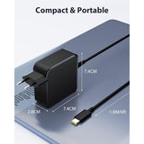 Darrahopens Electronics > Battery Chargers & Power > Power Banks & Chargers 65W USB C Laptop Charger 1.8m Compatible with Lenovo Thinkpad ASUS Zenbook